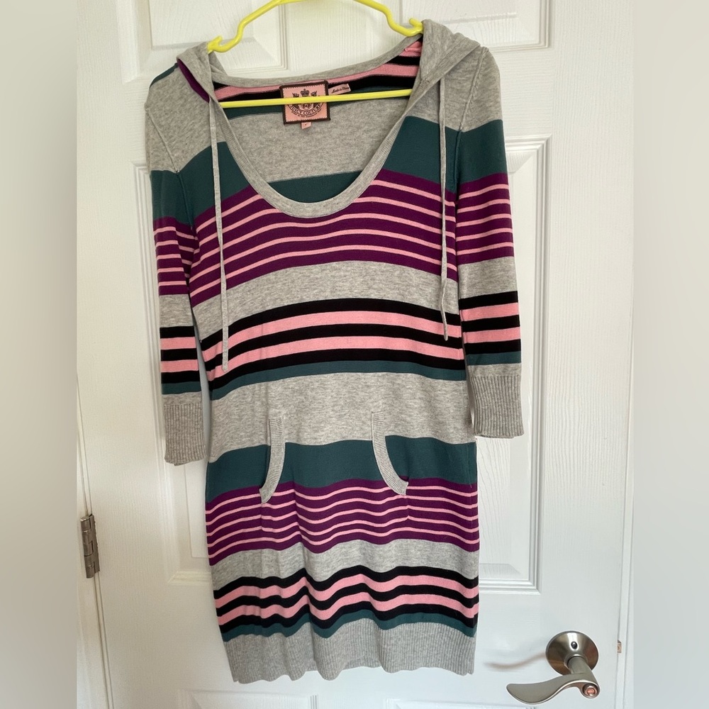 Juicy Couture Striped Sweater Dress P